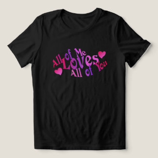 T-shirt met liefdescitaat Valentijns T-shirt voor