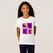 T-shirt met liefdesschaatsen (schaatsen) (Voorkant volledig)
