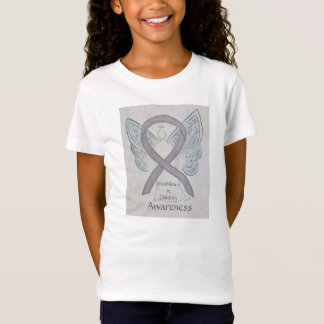 T-shirt met lint voor bewustzijn van handicaps bij