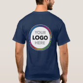 T-shirt met logo - Aangepaste bedrijfslogo's op de (Achterkant)