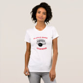 T-shirt met logo van bowlingteam (Voorkant volledig)