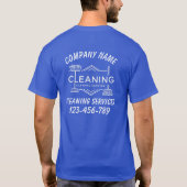 T-shirt met logo van schoonmaakbedrijf (Achterkant)