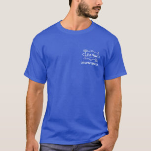 T-shirt met logo van schoonmaakbedrijf