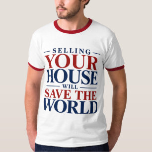 T-shirt met logo voor - Save the World