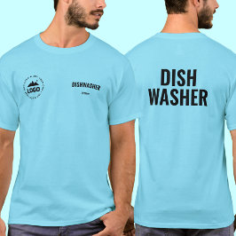 T-shirt met logo voor vaatwasser in restaurant