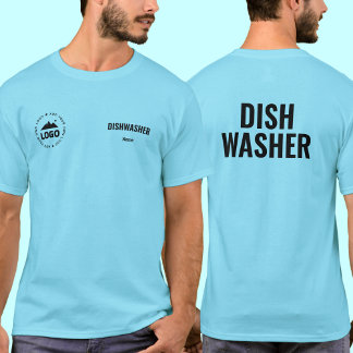 T-shirt met logo voor vaatwasser in restaurant