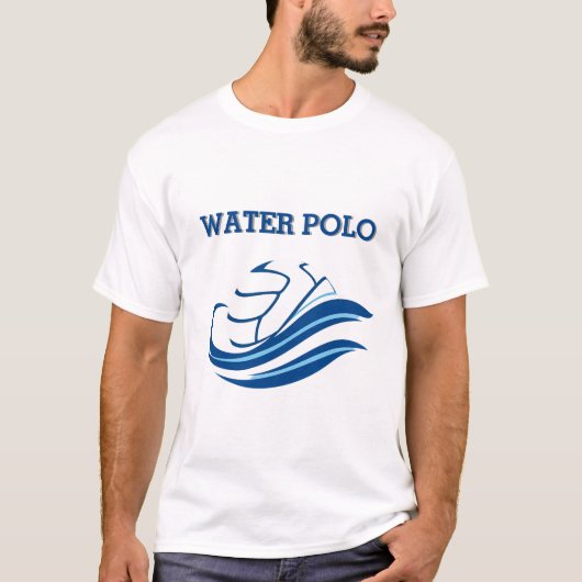 T-shirt met logo waterpolo (Voorkant)