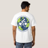 T-shirt met logo's (Achterkant volledig)