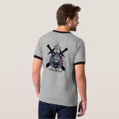 T-shirt met Lone Wolf Warrior – Felle Alpha Wolf m (Achterkant volledig)