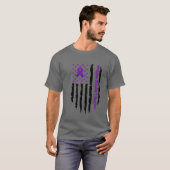 T-shirt met 'Love Doesn't Hurt'-vlag (Voorkant volledig)