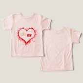 T SHIRT MET LOVE ME VOOR KINDEREN (Ontwerp Voorkant & Achterkant)