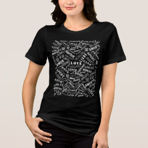 T-shirt met LOVE-tekst