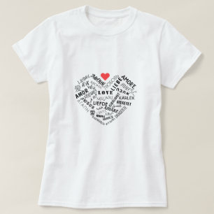 T-shirt met LOVE-tekst