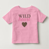 T-shirt met luipaardprint en roze voor kinderen me (Voorkant)