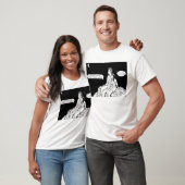 T-shirt met maanslag (Unisex)