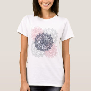 T-shirt met Mandala-traceringspatroon