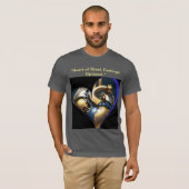 T-shirt met mechanisch hart (Voorkant volledig)
