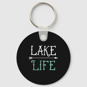 T-shirt met meerleven op het meer, Vissen, varen, Sleutelhanger