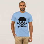 T-shirt met menselijke schedel (Voorkant volledig)