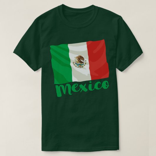 T-shirt met Mexicaanse vlag (Design voorkant)