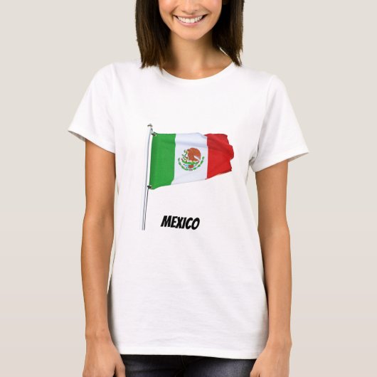 T-shirt met Mexicaanse vlag (Voorkant)