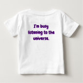 T-shirt met mindfulness 'Stil universum' (Achterkant)