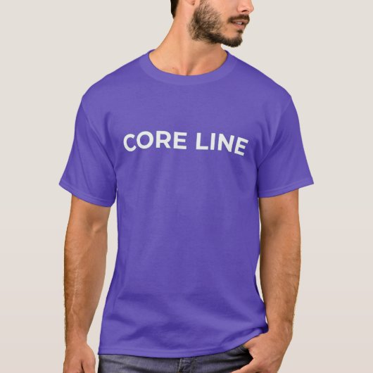 T-shirt met minimaal Core Line-logo (Voorkant)