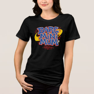 T-shirt met minimale atletiek, 90s Varsity-parodie
