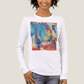 T-shirt met moderne kunst (Voorkant volledig)