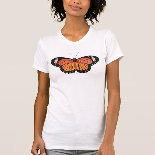 T-shirt met monarchvlinder (Voorkant)
