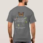T-shirt met monarchvlinder (Achterkant)