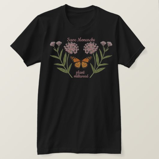 T-shirt met monarchvlinder (Design voorkant)