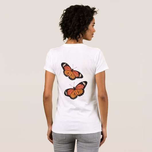T-shirt met monoarch Butterfly (Achterkant volledig)
