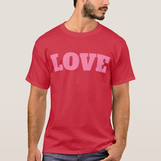 T-shirt met monogram "LOVE" (Voorkant)