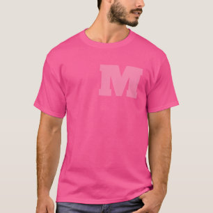 T-shirt met monogram "m"