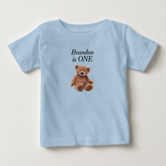 T-shirt met monogram voor peuters met leeftijd (Voorkant)
