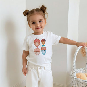 T-shirt met Mooie Eikelkarakters Baby T-shirt vo