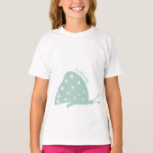 T-shirt met mooie minimale groene vlinder (Voorkant)