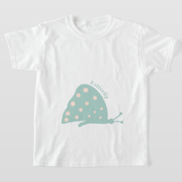 T-shirt met mooie minimale groene vlinder