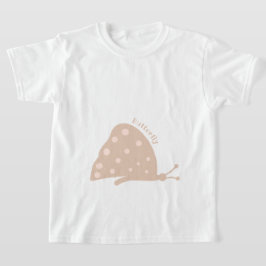 T-shirt met mooie minimale oranje vlinder