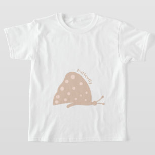 T-shirt met mooie minimale oranje vlinder