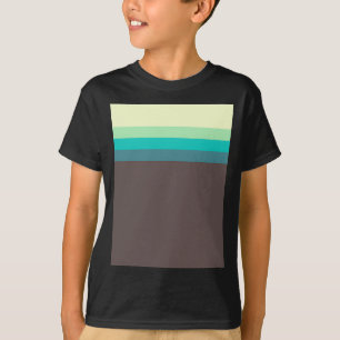 T-shirt met mooie strepen en mooie groene tinten