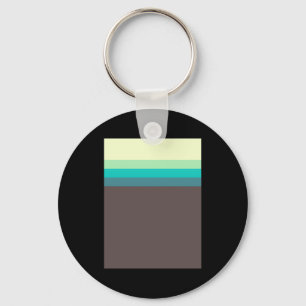 T-shirt met mooie strepen mooie groenen sleutelhanger
