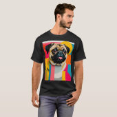 T-shirt met mopshond (Voorkant volledig)