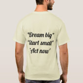T-shirt met motivatie citaten (Achterkant)