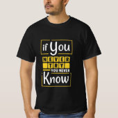 T-shirt met motivatie prijsopgave - Try & Succeed (Voorkant)
