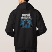 T-shirt met motivatie 'Push Beyond Limits'. (Achterkant)