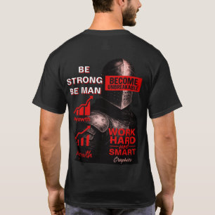 T-shirt met motivatie voor krijgers - Leef met kra