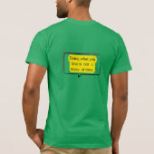 T-shirt met motiverende spreuk (Achterkant)