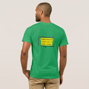 T-shirt met motiverende spreuk